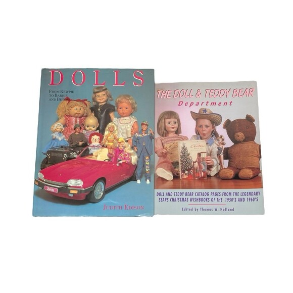 Lot of 2 The Doll and Teddy Bear Department Vol. 1/ Dolls From Kewpie to Barbie - Picture 1 of 16
